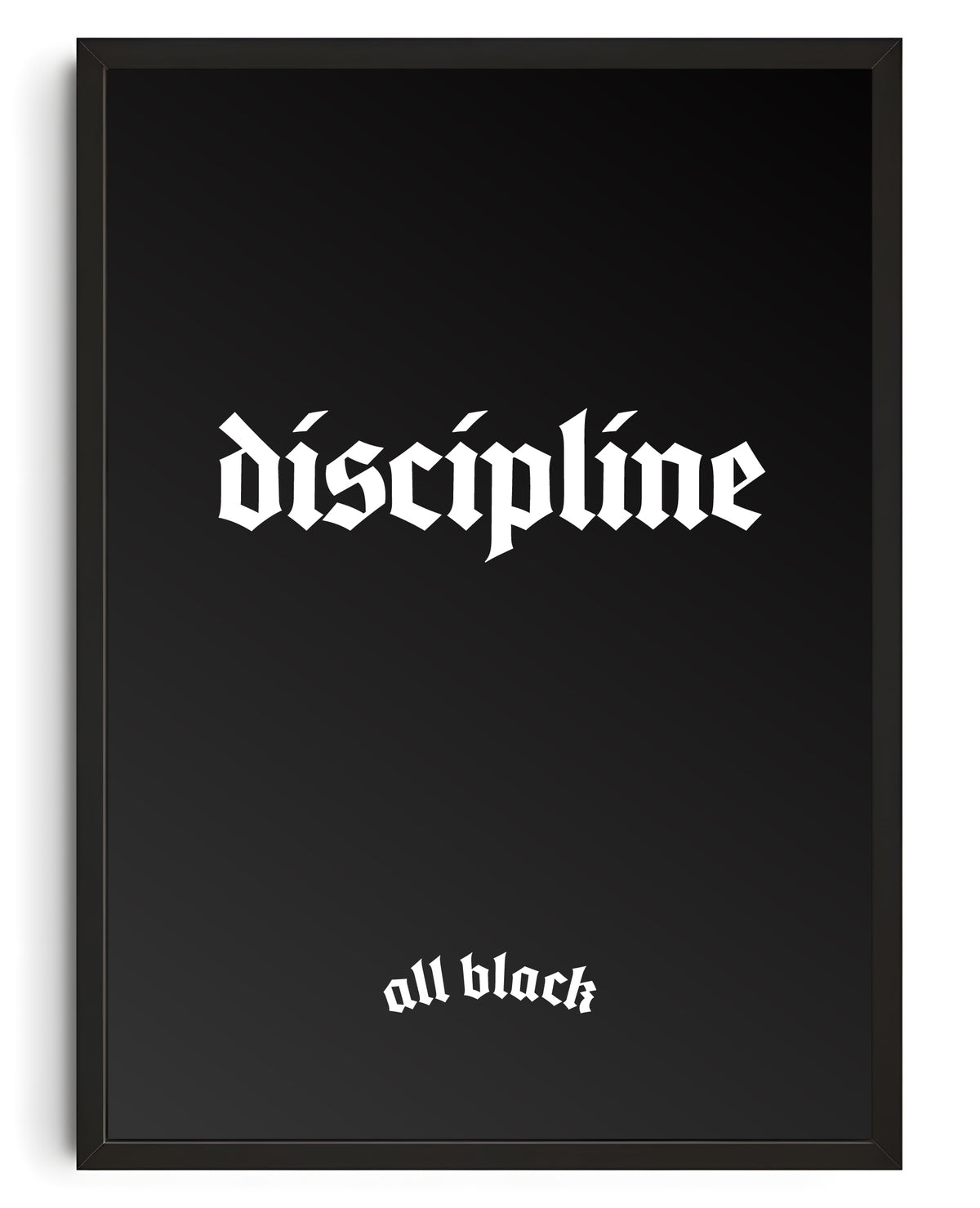 DISCIPLINE CANVAS BY ALL BLACK