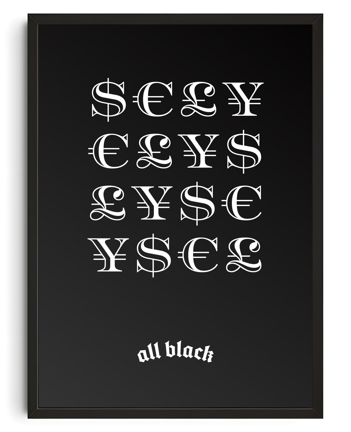 MONEY CANVAS BY ALL BLACK