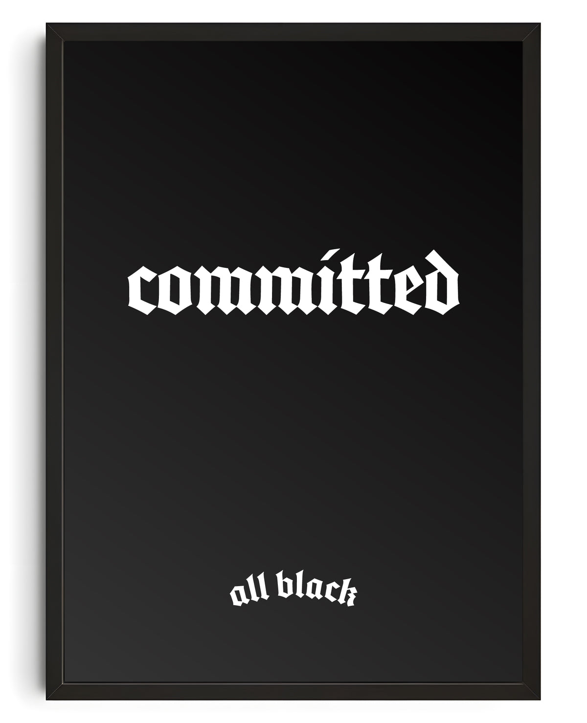 COMMITTED CANVAS BY ALL BLACK