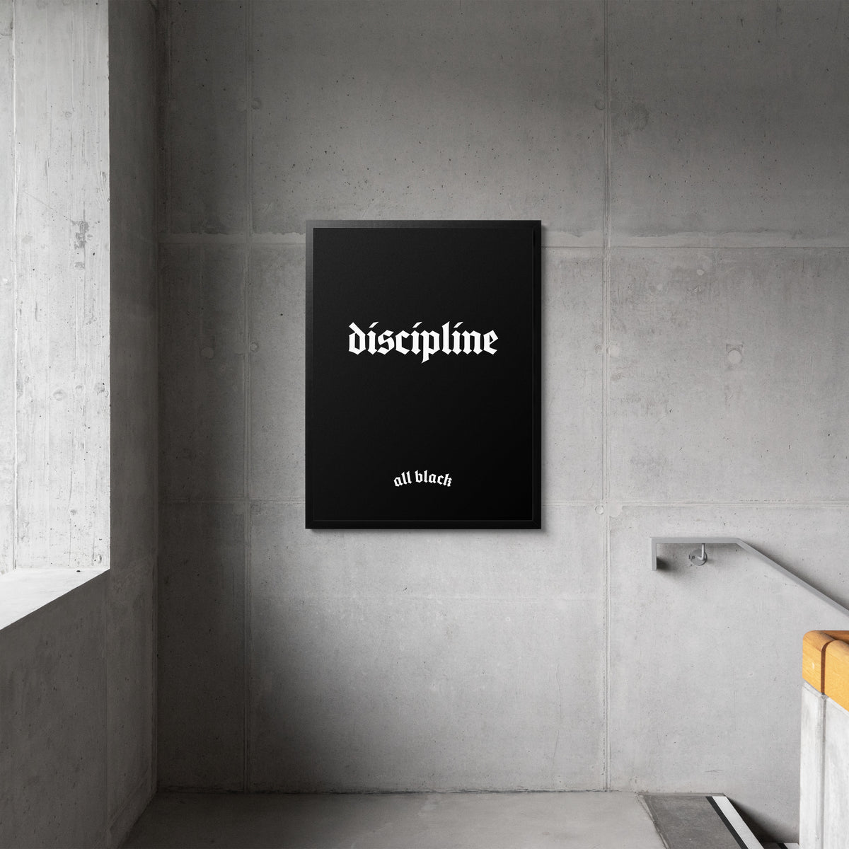 DISCIPLINE CANVAS BY ALL BLACK
